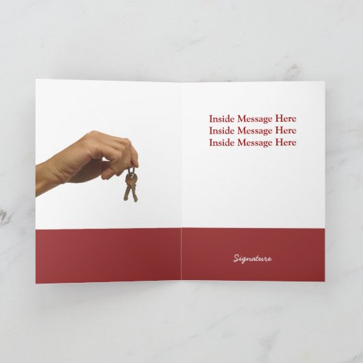 Grußkartenvorlage Realty Experts Karte (Innenseite)