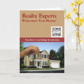 Grußkartenvorlage Realty Experts Karte (Gelbe Blume)