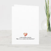 Grußkartenvorlage, Text anpassen Einladung (Rückseite)