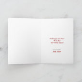 Grußkartenvorlagenhaarsaal Feiertagskarte (Innenseite)