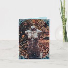 Grußkartenweiblichkeit Dankeskarte