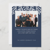 Grußkonzert und Foto der Saison Feiertagskarte (Rückseite)