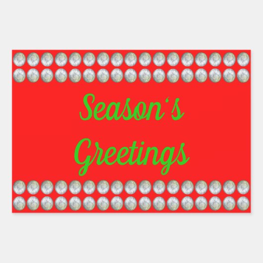 Grußpapier der Saison 3-Pack Geschenkpapier Set (Vorderseite)