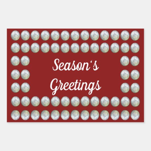 Grußpapier der Saison 3-Pack Geschenkpapier Set (Vorderseite 3)