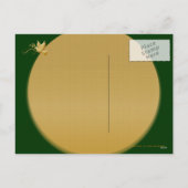 Grußtaubenfriedensgoldweihnachten der Jahreszeit Feiertagspostkarte (Rückseite)