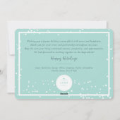 Grußveranstaltung für klassisches Siegel Foto Feiertagskarte (Rückseite)