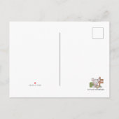 Grußwanderkarte hinzufügen ankündigungspostkarte (Rückseite)