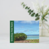 Grußwasser Postkarte (Stehend Vorderseite)