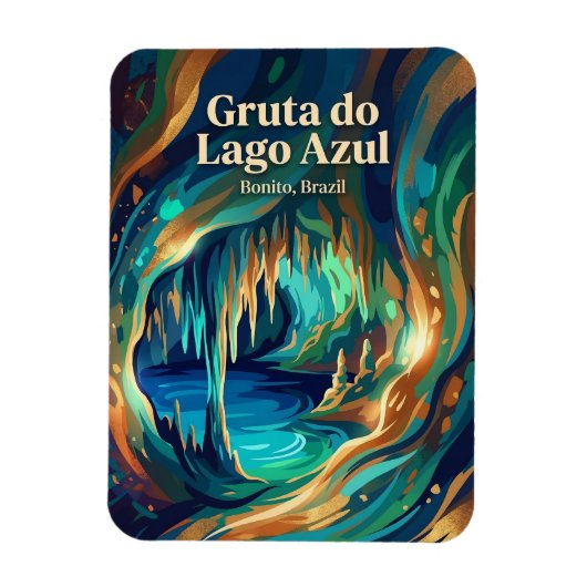 Gruta do Lago Azul Brasilien Magnet (Vertikal)