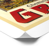 Gruyere Vintage Travel Poster (Ecke)