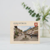Gruyères - Schweiz Postkarte (Stehend Vorderseite)