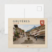 Gruyères - Schweiz Postkarte (Vorne/Hinten)