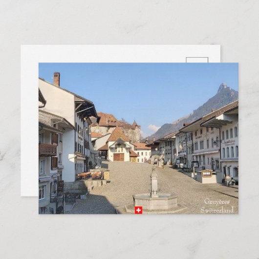 Gruyères, Schweiz Postkarte (Vorne/Hinten)