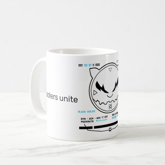 Grydscaen-Animes-Logo "Schwarze Holen" Kaffeetasse (Vorderseite Links)