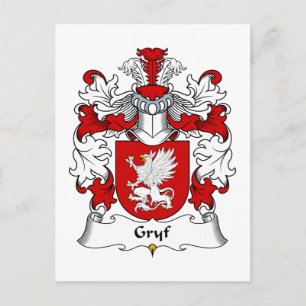 Gryf Familienwappen Postkarte
