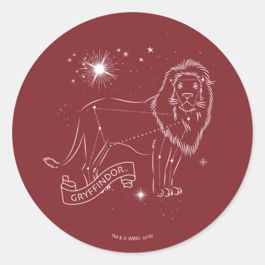 GRYFFINDOR™ Constellation Graphic Runder Aufkleber (Vorderseite)