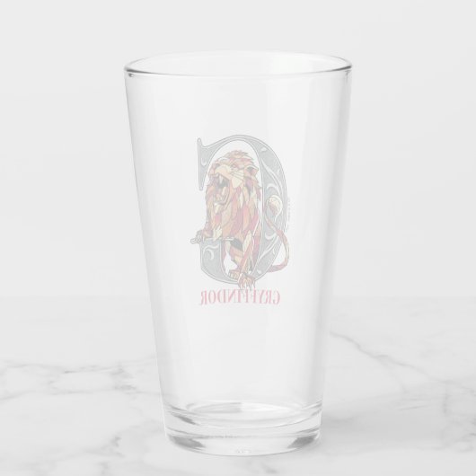 GRYFFINDOR™ Crosshatched Emblem Glas (Rückseite)