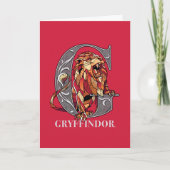 GRYFFINDOR™ Crosshatched Emblem Karte (Vorderseite)