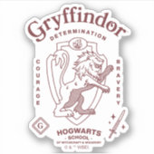 GRYFFINDOR™ Determination Courage Bravery Crest Aufkleber (Vorderseite)