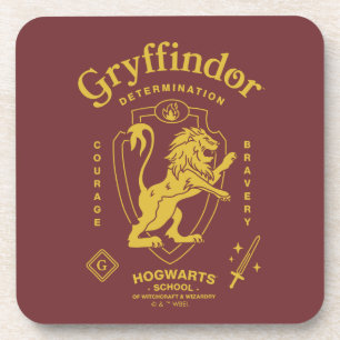 GRYFFINDOR™ Entschlossenheit Mut Tapferkeit Wappen Getränkeuntersetzer