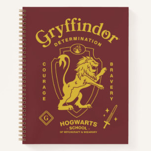 GRYFFINDOR™ Entschlossenheit Mut Tapferkeit Wappen Notizblock
