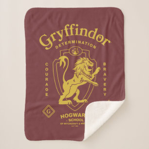 GRYFFINDOR™ Entschlossenheit Mut Tapferkeit Wappen Sherpadecke