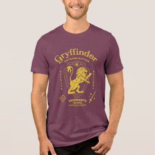 GRYFFINDOR™ Entschlossenheit Mut Tapferkeit Wappen Tri-Blend Shirt