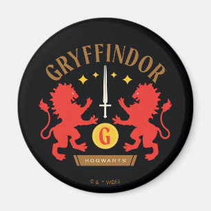 GRYFFINDOR™ Haus Doppellöwenschwert Grafik Magnet