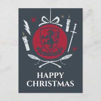 GRYFFINDOR™ Holiday Bauble Graphic Feiertagspostkarte