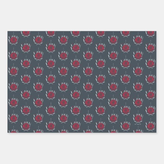 GRYFFINDOR™ Holiday Bauble Graphic Geschenkpapier Set (Vorderseite 3)