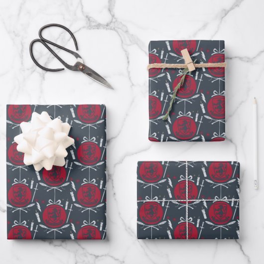 GRYFFINDOR™ Holiday Bauble Graphic Geschenkpapier Set (Vorderseite)