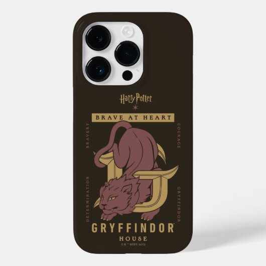GRYFFINDOR™ House Brave at Heart Case-Mate iPhone Hülle (Rückseite)