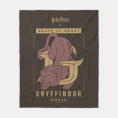 GRYFFINDOR™ House Brave at Heart Fleecedecke (Vorderseite)