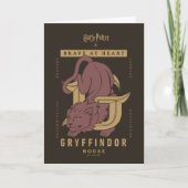 GRYFFINDOR™ House Brave at Heart Karte (Vorderseite)