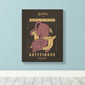 GRYFFINDOR™ House Brave at Heart Leinwanddruck (Insitu (Holzboden))