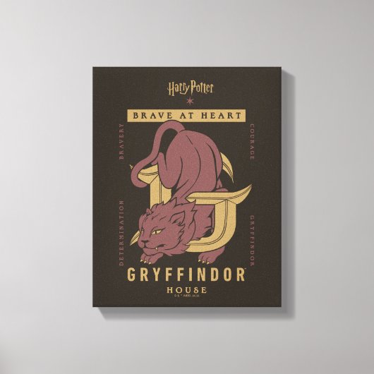 GRYFFINDOR™ House Brave at Heart Leinwanddruck (Vorderseite)