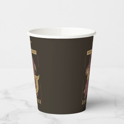 GRYFFINDOR™ House Brave at Heart Pappbecher (Links)