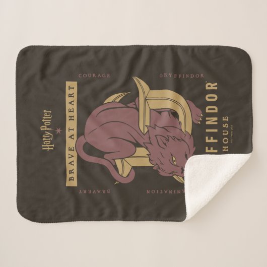 GRYFFINDOR™ House Brave at Heart Sherpadecke (Vorderseite (Horizontal))
