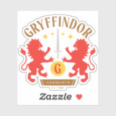 GRYFFINDOR™ House Double Lion Sword Graphic Aufkleber (Blatt)