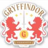 GRYFFINDOR™ House Double Lion Sword Graphic Aufkleber (Vorderseite)