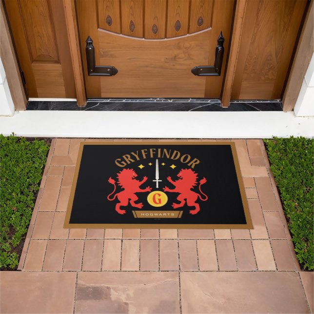GRYFFINDOR™ House Double Lion Sword Graphic Fußmatte (Außenbereich)