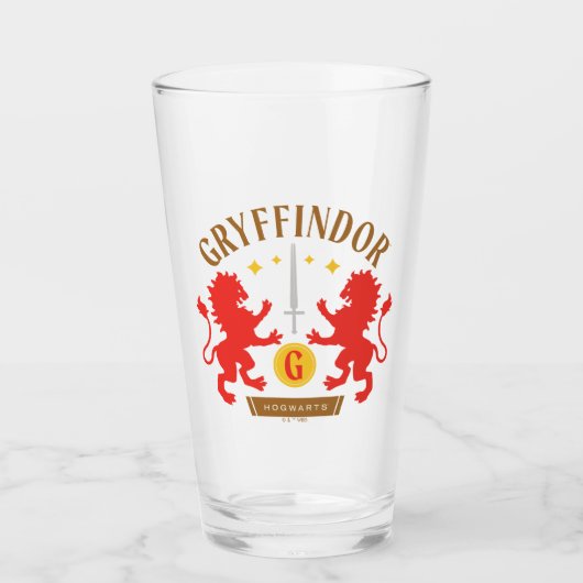 GRYFFINDOR™ House Double Lion Sword Graphic Glas (Vorderseite)