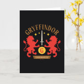 GRYFFINDOR™ House Double Lion Sword Graphic Karte (Gelbe Blume)