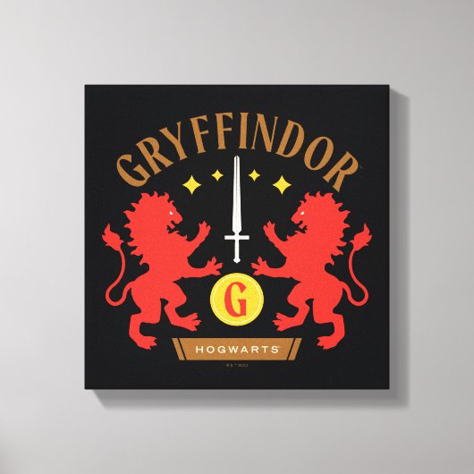 GRYFFINDOR™ House Double Lion Sword Graphic Leinwanddruck (Vorderseite)
