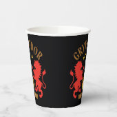GRYFFINDOR™ House Double Lion Sword Graphic Pappbecher (Links)