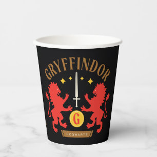GRYFFINDOR™ House Double Lion Sword Graphic Pappbecher