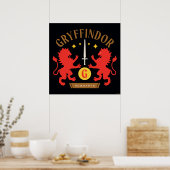 GRYFFINDOR™ House Double Lion Sword Graphic Poster (Küche)