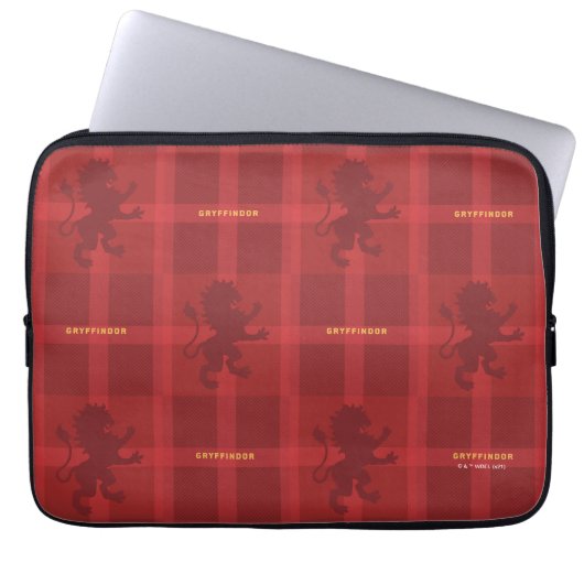 GRYFFINDOR™ Karomuster Laptopschutzhülle (Vorderseite)