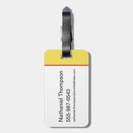 GRYFFINDOR™ Präfektes Abzeichen Gepäckanhänger (Rückseite vertikal)