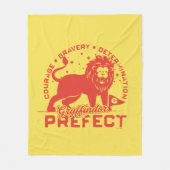 GRYFFINDOR™-Prefektenabzeichen Fleecedecke (Vorderseite)